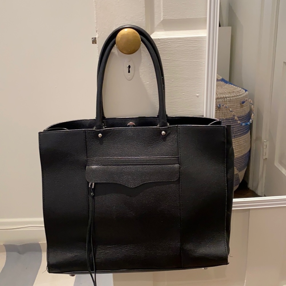 Rebecca Minkoff black leather tote
